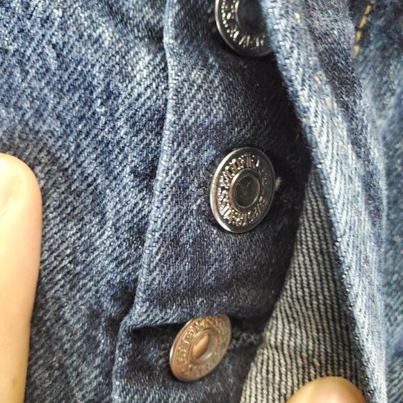 Levis Shorts Womens 31 Blue 501 High-Rise Cutoff Distressed Denim Jorts - Picture 6 of 13